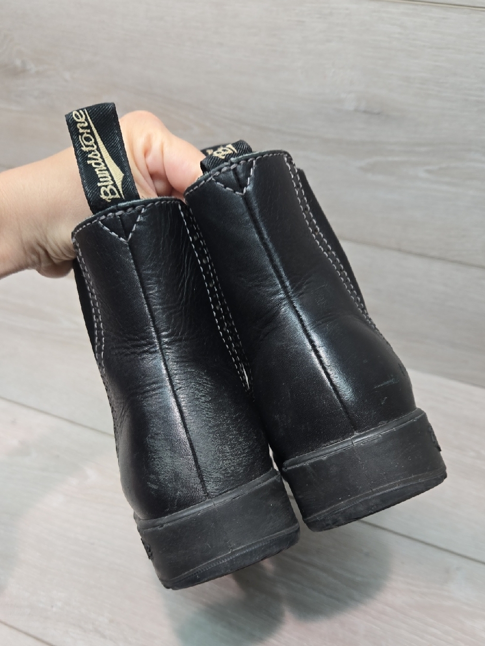 Blundstone Women Moto Black High TopLeather Chelsea Boots Shoes Sz UK 3 US 6 - Picture 7 of 15